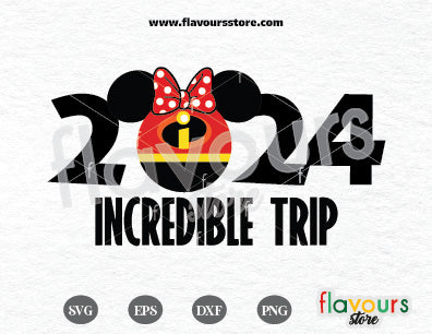 2024 Incredible Trip Minnie Ears SVG Cut File