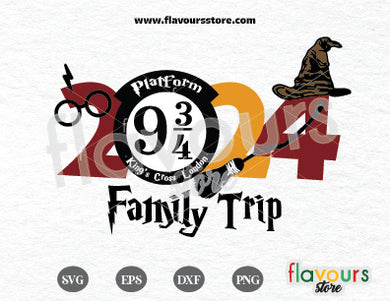2024 Potter Fan, Family Trip Universal SVG Cut File