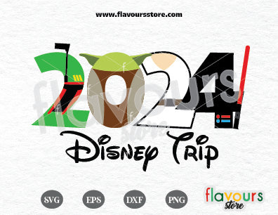 2024 Star Wars, Disney Trip SVG Cut File