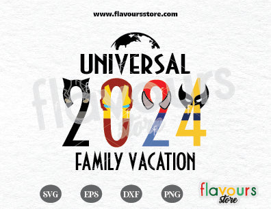 Universal 2024, Universal Family Trip SVG Cut File