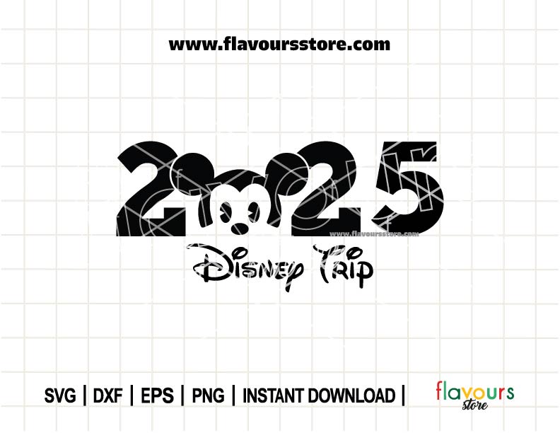 2025 Disney Trip Baby Mickey SVG Cut File