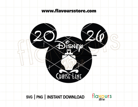 Disney Cruise Line 2026 SVG for family vacation matching cruise shirts for Cricut