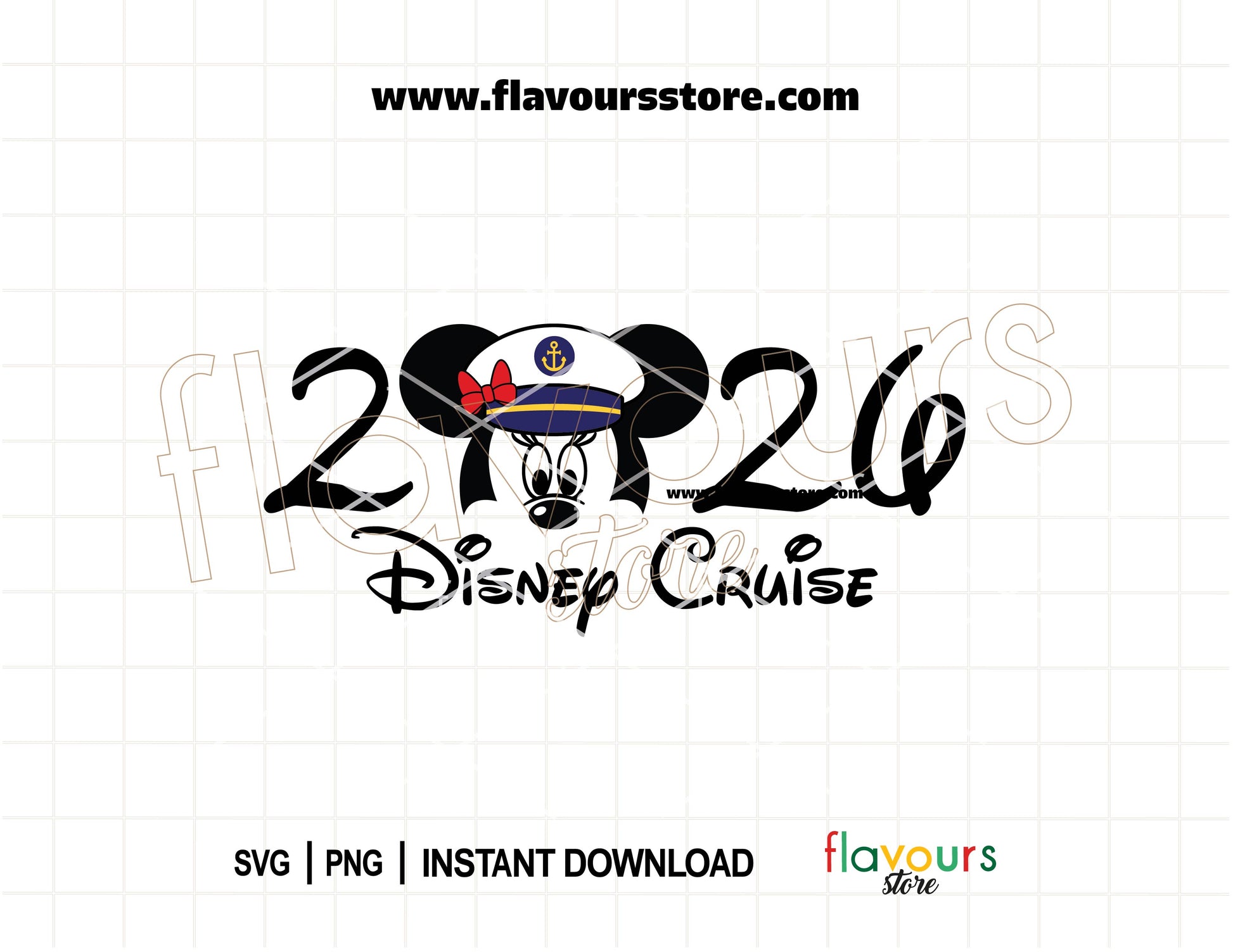 Captain Minnie Disney Cruise 2026 SVG for family cruise matching shirts for Cricut and sublimation