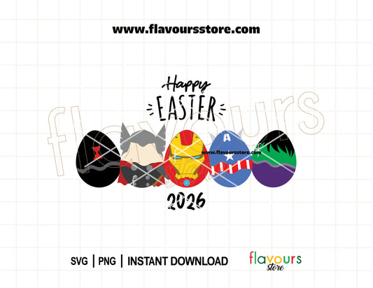 Avengers Easter Eggs SVG for Cricut superhero Easter shirt crafts for kids and families