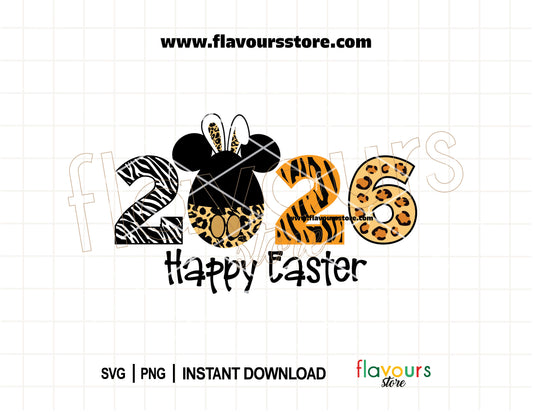 Mickey bunny ears Animal Kingdom Easter 2026 SVG and PNG for Cricut family and spring crafts