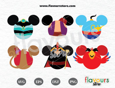 Aladdin Ears Bundle SVG Cut Files