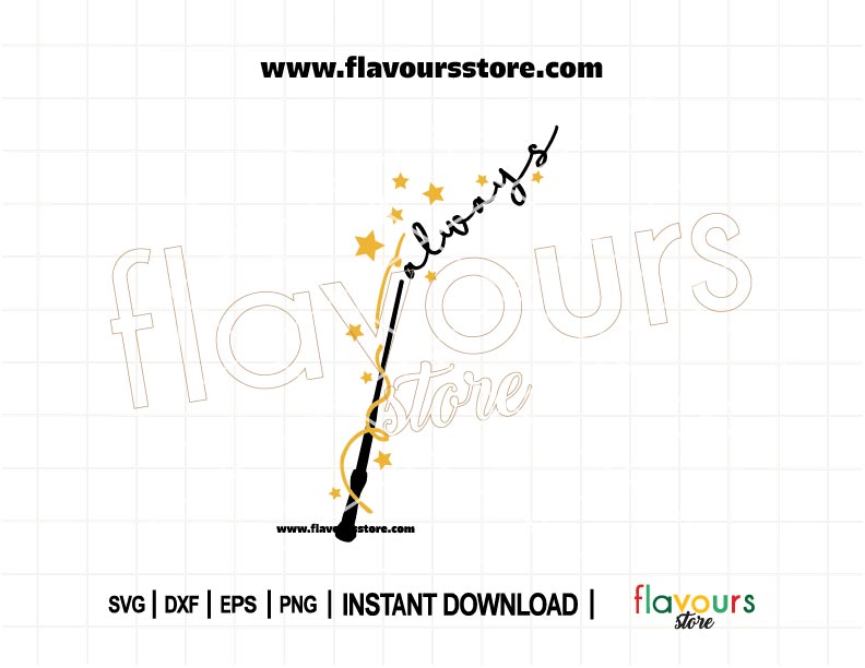 “Always” quote with magic wand SVG, Harry Potter-themed minimalist cut file for Cricut and Silhouette crafts