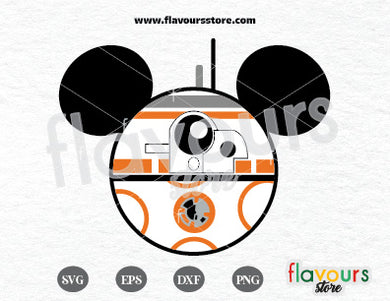 BB8 Ears, Star Wars SVG Cut Files