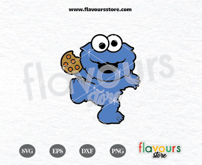 Cookie Monster SVG, Sesame Street SVG Cut File Cricut – FlavoursStore