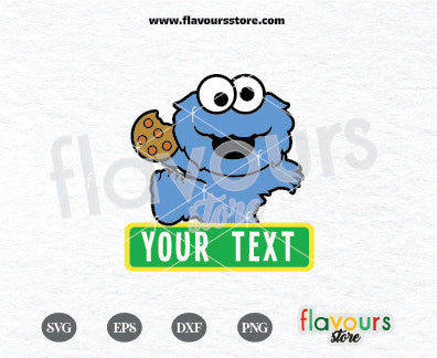 Cookie Monster SVG, Birthday Banner Svg, Birthday Sesame Street SVG Cu ...