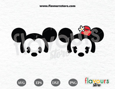 Baby Mickey and Baby Minnie SVG Cut File