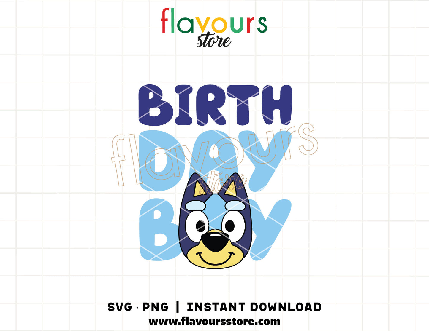 bluey birthday boy svg kids cartoon puppy cricut cut file shirt design