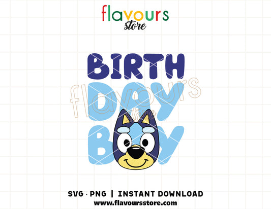 bluey birthday boy svg kids cartoon puppy cricut cut file shirt design