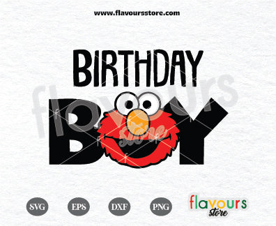 Birthday Boy Elmo Svg, Sesame Street SVG Cut File