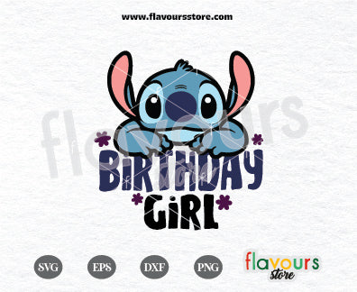 Birthday Girl, Stitch Birthday, Magical Birthday, Kids Birthday Celebration SVG Cut File Cricut