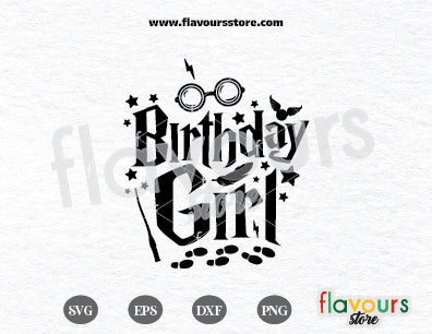 Birthday Girl Svg, Wizard Birthday Svg, Harry Potter Svg Files for Cricut