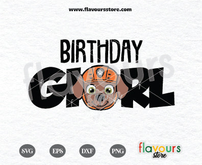 Birthday Girl, Zuma Paw Patrol, Kids cartoon Svg, Paw Patrol Cartoon Svg, Paw Patrol SVG Cut File