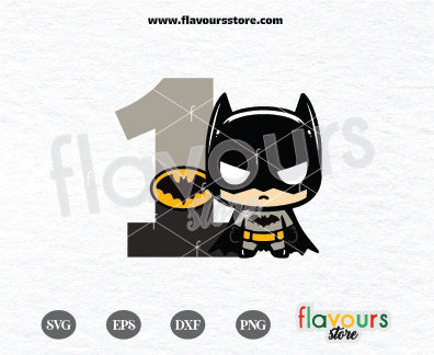 1st Birthday, Batman Birthday, Birthday Boy, Superhero Birthday SVG Cut File