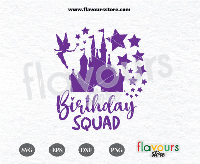 Birthday Squad, Disney Castle, Magical Birthday SVG Cut File Cricut