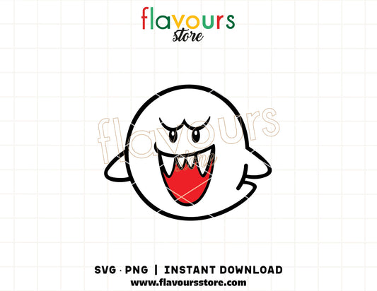 boo ghost svg retro gaming character cricut cut file shirt design