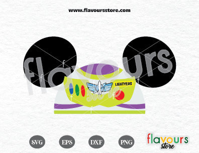 Buzz Hat Ears, Toy Story SVG, Disney Ears SVG Cut File