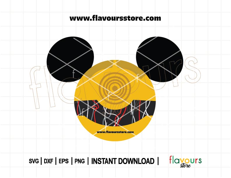 C3PO Ears SVG design for Cricut and Silhouette – Perfect for DIY Star Wars crafts like t-shirts, mugs, party decor, and personalized gifts.
