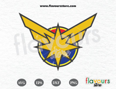 Captain Marvel Logo SVG Cut File