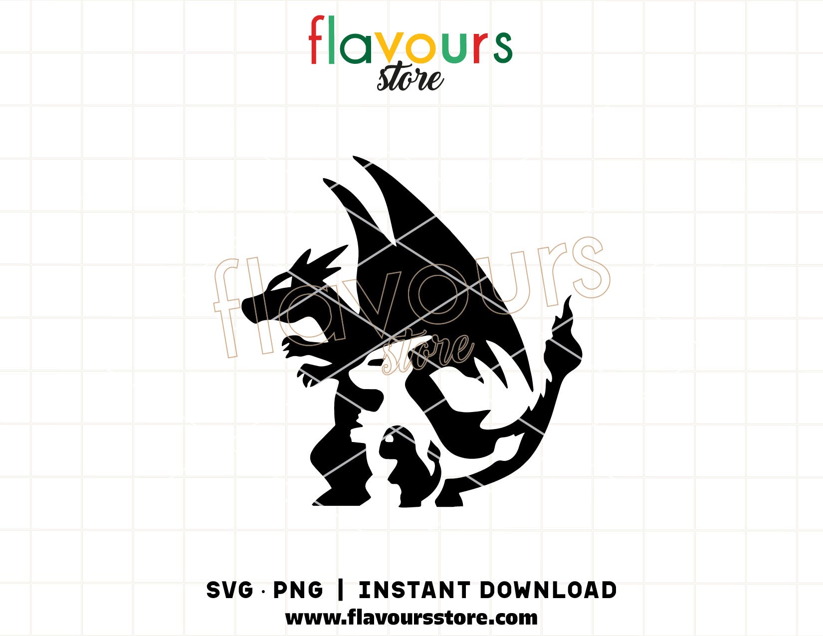 Charmander Evolution SVG and PNG cut files for Cricut and Silhouette digital download