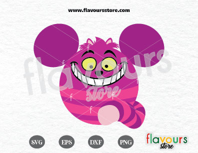 Cheshire Cat Ears, Alice in Wonderland SVG Cut File