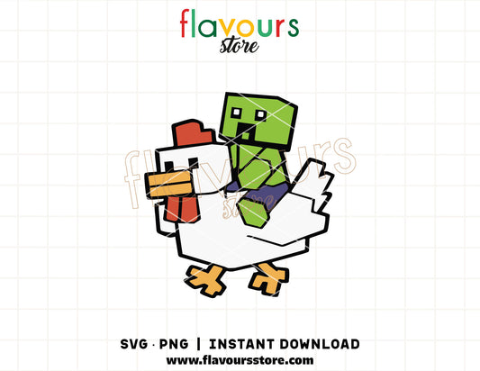 chicken jockey svg funny gaming character cricut cut file shirt design