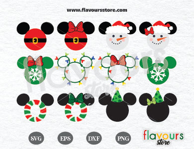 Christmas Ears Bundle SVG Cut Files