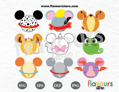 Animals Ears Bundle SVG Cut File