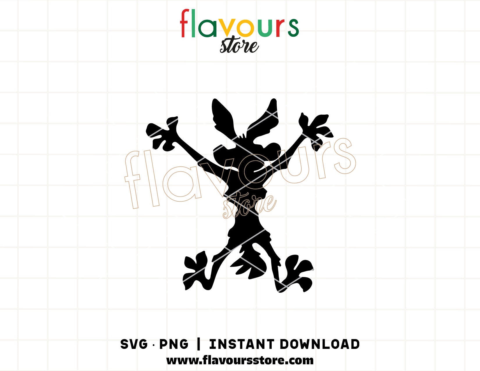 cartoon coyote svg funny splat design cricut cut file shirt design