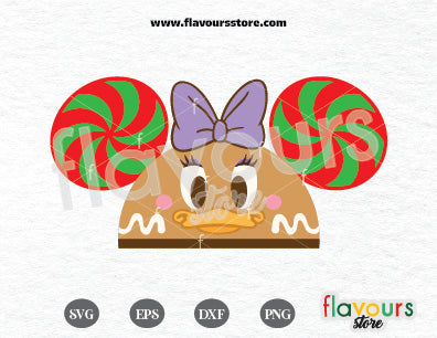 Daisy Gingerbread Hat Ears SVG Cut File