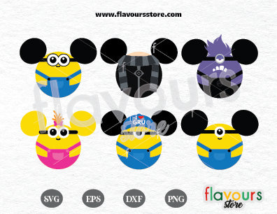 Despicable Me Ears Bundle SVG Cut File