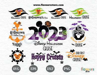 Disney Halloween Cruise Bundle SVG Cut File