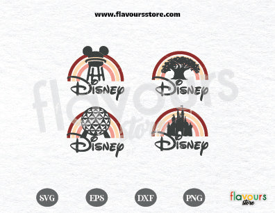 Magical Rainbow SVG, Mouse Head svg, Mouse Ears, Magical Studios Trip, Family Trip, Magical Castle, Epcot Vacation svg, Cricut Silhouette