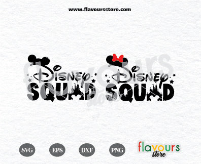 Disney Squad, Mickey and Minnie Ears, Disney Castle SVG Cut Files Cricut