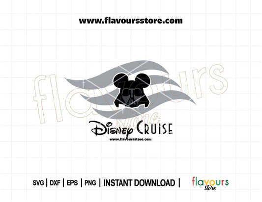 Darth Vader Disney Cruise SVG with flag design – Star Wars cut file for Cricut and Silhouette, ideal for cruise door decorations and family shirts