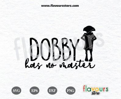 Dobby Has No Master, Harry Potter SVG Cut File Cricut