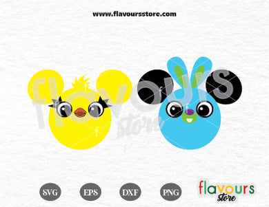 Ducky and Bunny Ears, Toy Story SVG File