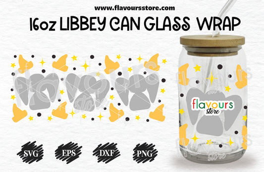 Dumbo Svg, 16oz Libbey Can Cup Wrap, Libbey Wrap Svg