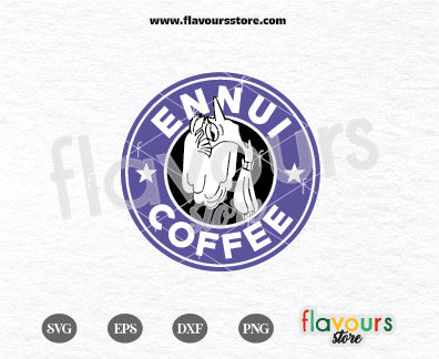 Ennui Coffee SVG, Inside Out 2 Clipart PNG, Starbucks Ring SVG Cut File