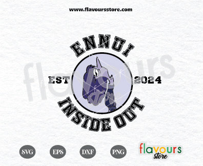 Ennui Inside Out 2 Svg, Inside Out 2, Inside Out SVG Cut File