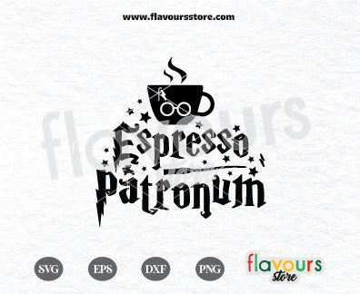 Espresso Patronum, Harry Potter SVG Cut File Cricut