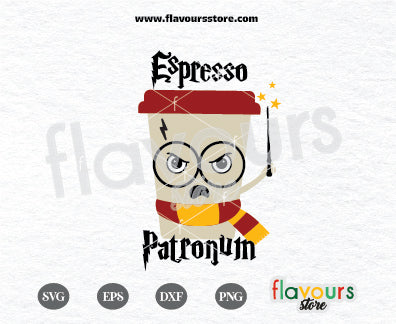 Espresso Patronum Cup, Harry Potter Inspired SVG Cut File Cricut