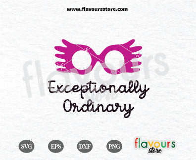 Exceptionally Ordinary, Luna Spectrespecs, Harry Potter Svg Files for Cricut 