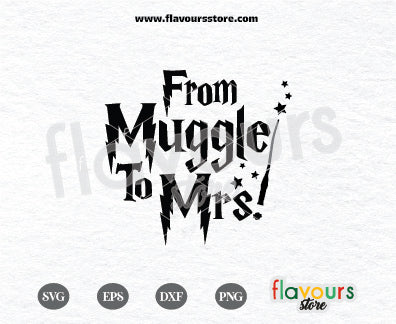 From Muggle To Mrs, Bride, Harry Potter SVG Cut File Cricut – FlavoursStore