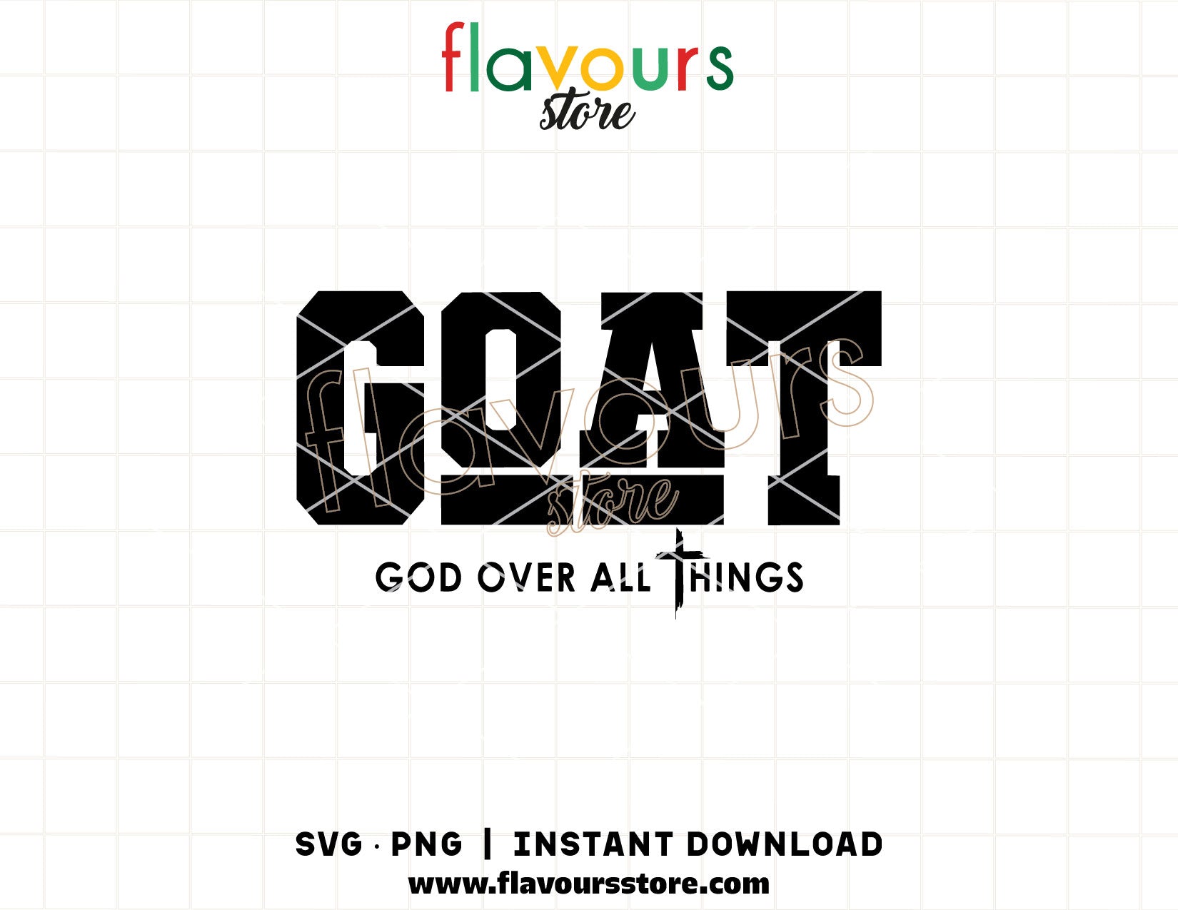goat god over all things svg christian quote cricut cut file shirt design