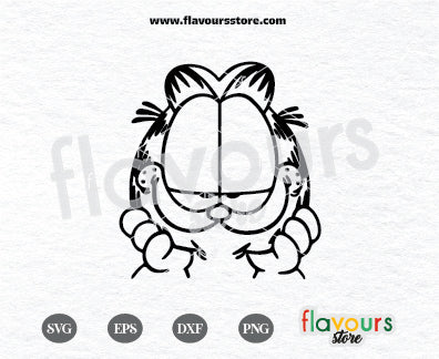 Garfield Cat Face SVG, Garfield SVG, Garfield Face SVG Files For Cricut